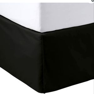 New - Queen black bed skirt
